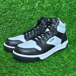 Size 13 - Mens Keen Utility Overton Mid CT Star White/Black Leather Work Boots